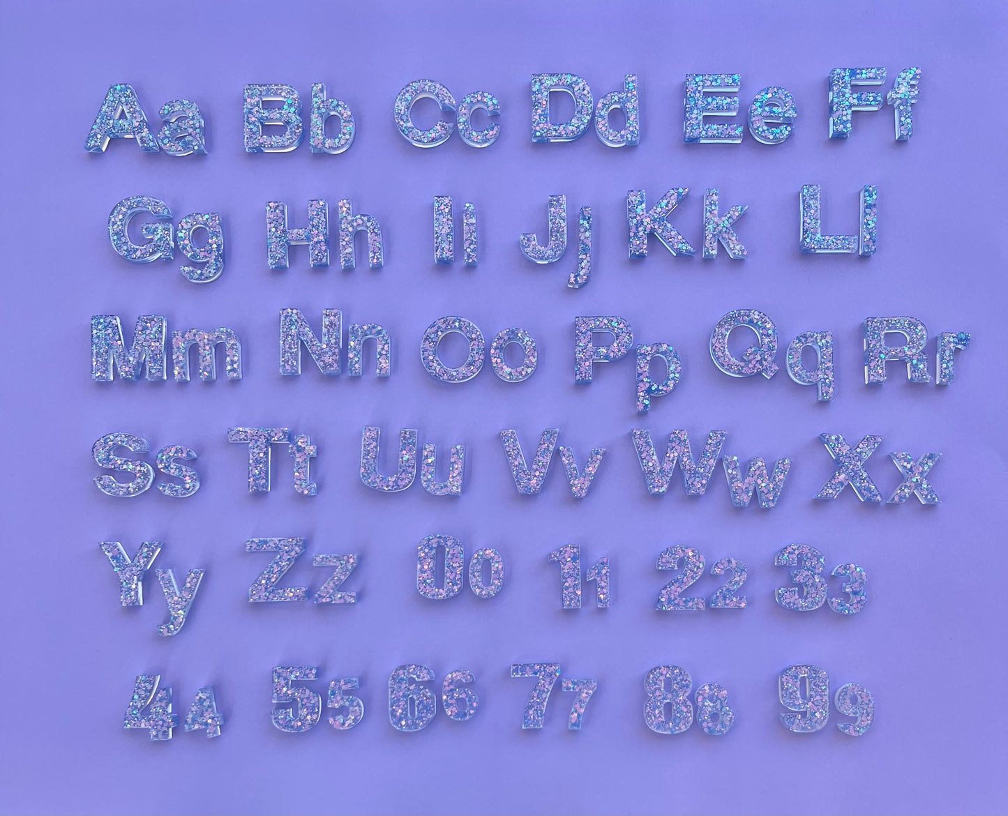 UPPERCASE & LOWERCASE Resin Alphabet Bundle