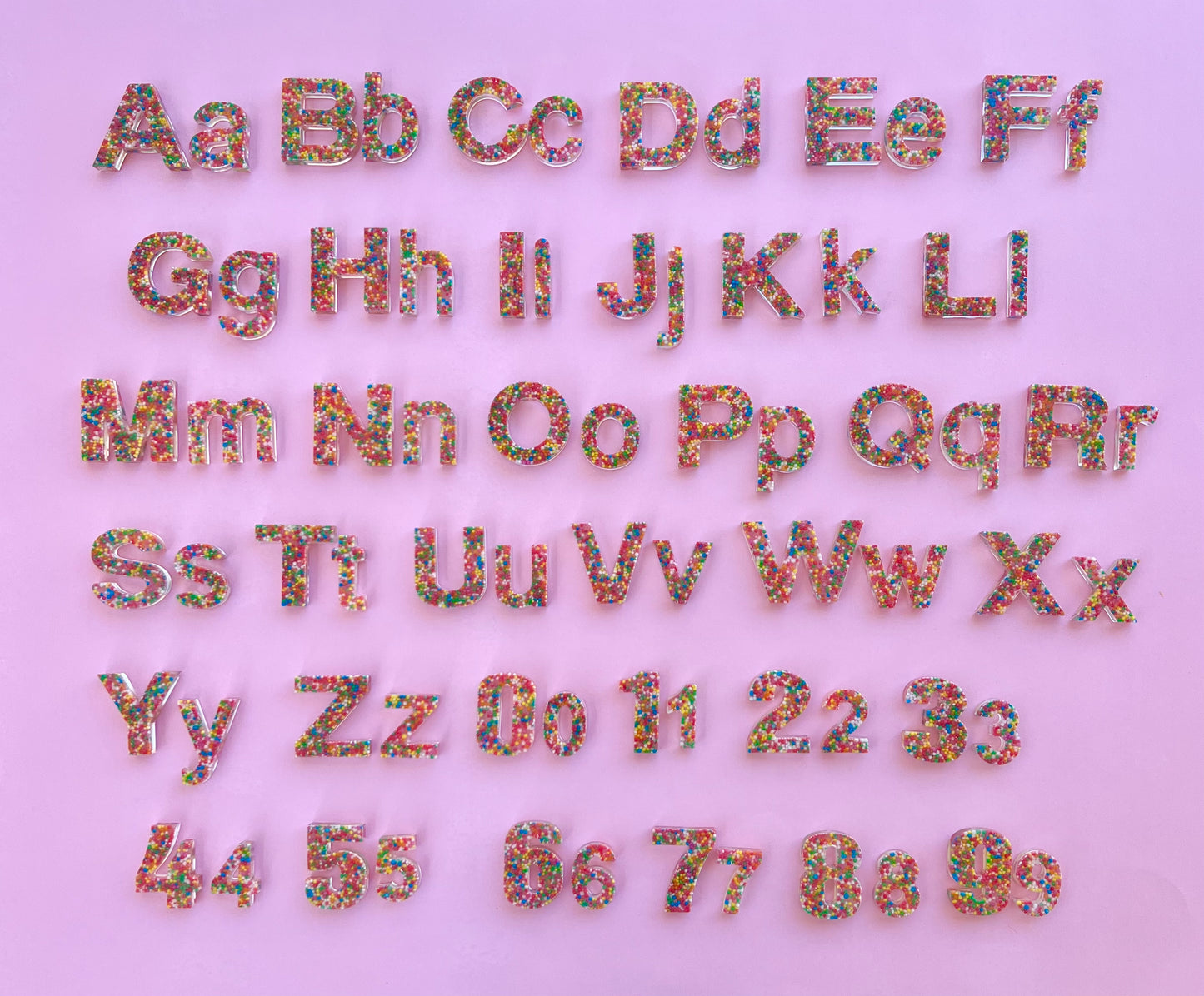 UPPERCASE & LOWERCASE Resin Alphabet Bundle