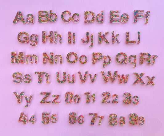 UPPERCASE & LOWERCASE Resin Alphabet Bundle
