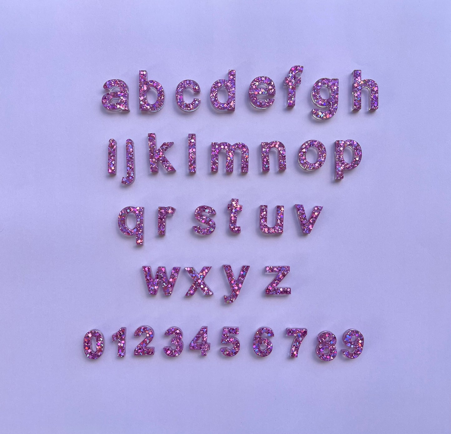 LOWERCASE Resin Alphabet