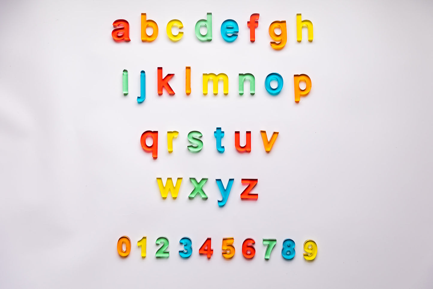 LOWERCASE Resin Alphabet
