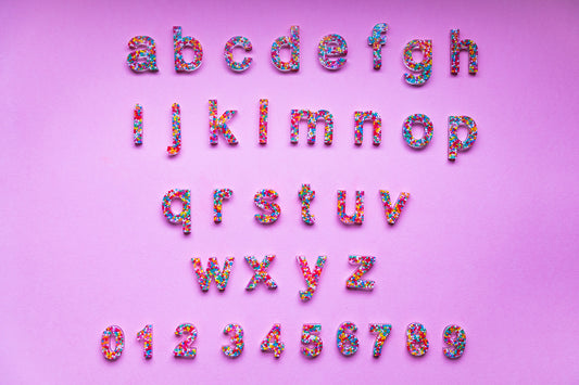 LOWERCASE Resin Alphabet